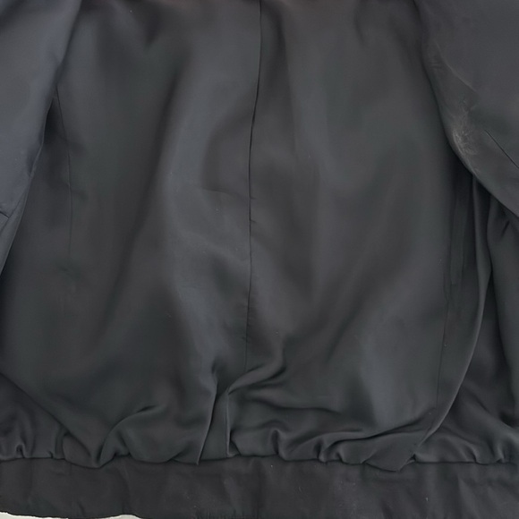 Carlisle Vintage Black & White Patterned Lined Blazer w/ Button Loops. Size 6 - Picture 7 of 12